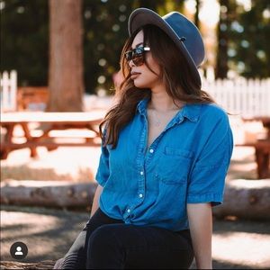 Olive and Pique medium brim hat